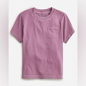 J. CREW: Kids' new garment-dyed pocket T-shirt in purple